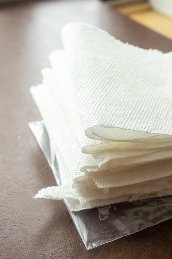 Stacked up wipes