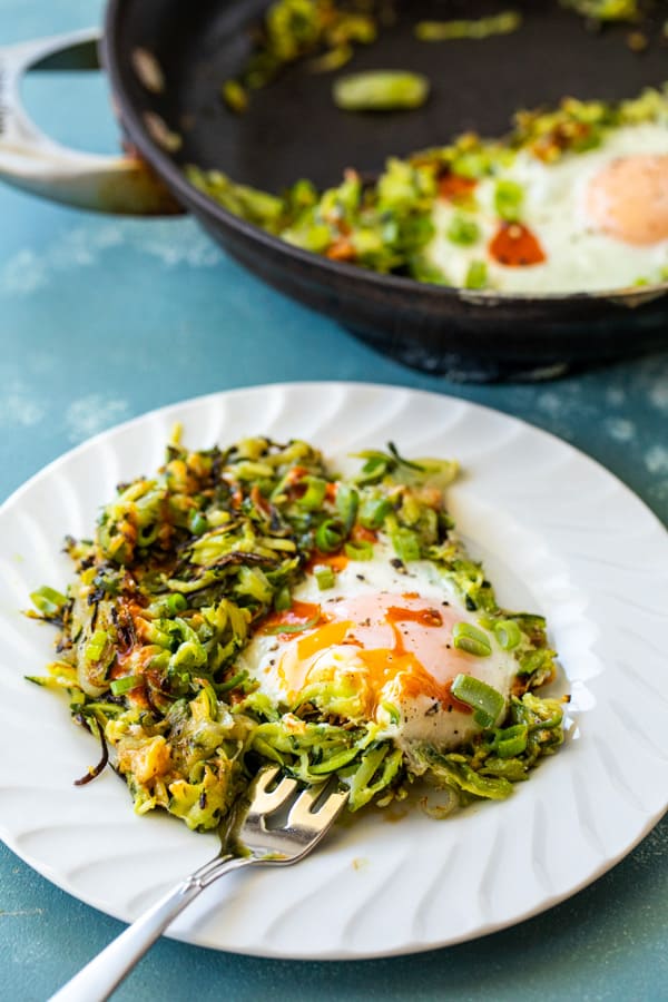 Zucchini Breakfast Skillet on a plate