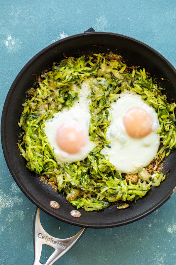 Zucchini Breakfast Skillet done cooking