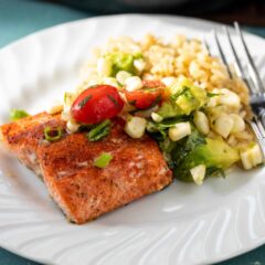 Blackened Salmon with Corn Salsa