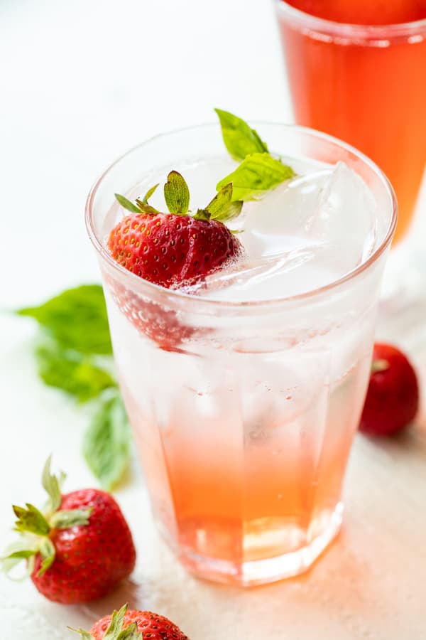 Strawberry Basil Gin Cocktails