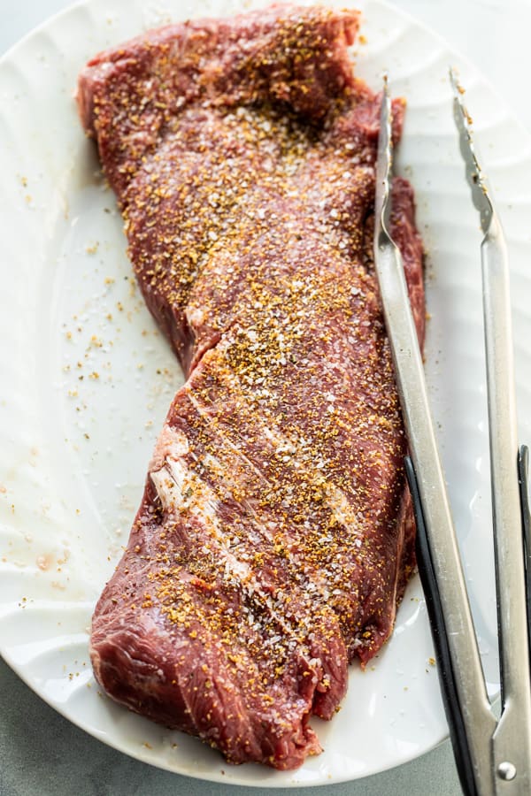 Seasoning the Steak for grilling