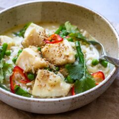 Easy Cod Curry Bowls