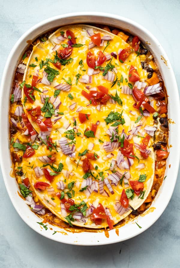 Baked Vegetarian Enchilada Casserole