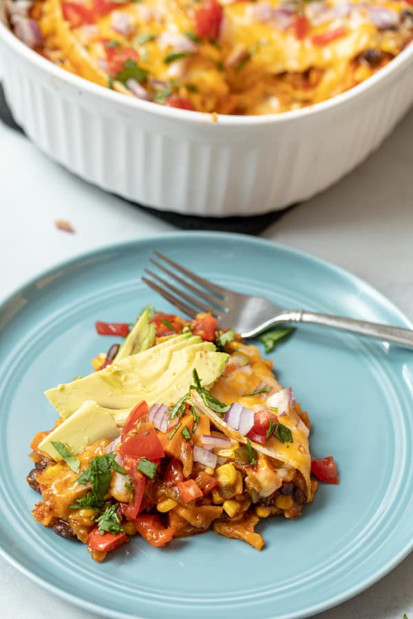 Vegetarian Enchilada Casserole