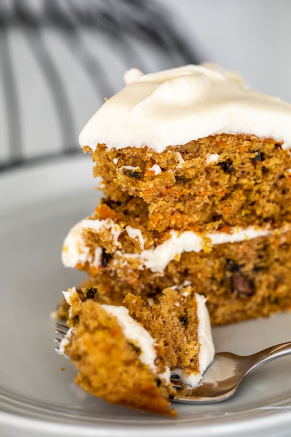 Carrot and Beet Cake with Cream Cheese Frosting Bite