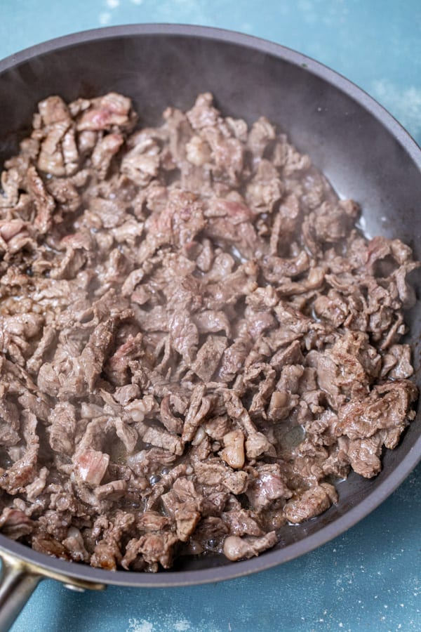 Cooked Steak for Casserole