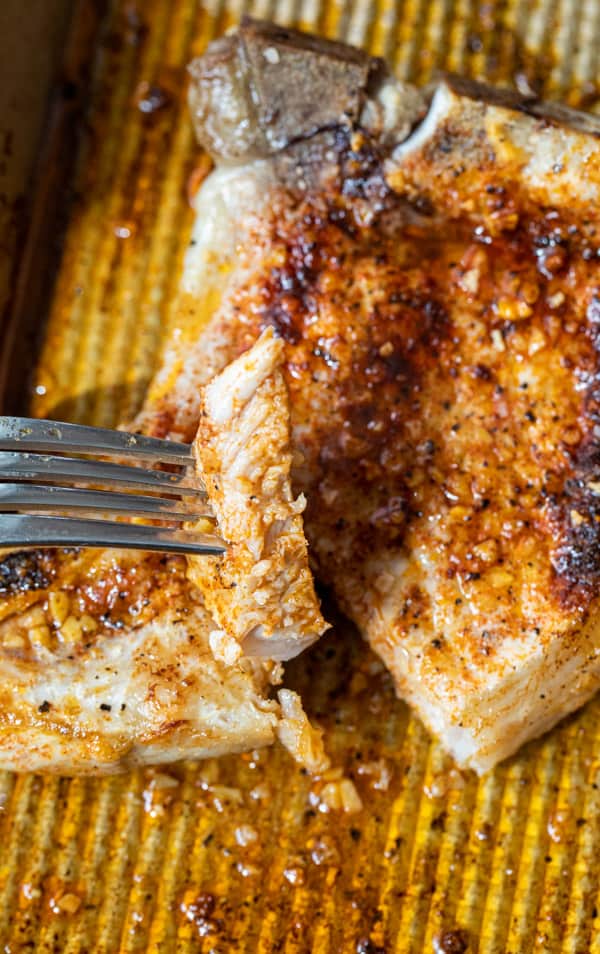 Cut of Broiled Pork Chops