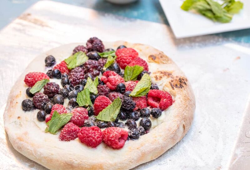Fresh Berry Dessert Pizza