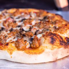 Italian Sausage Mushroom Pizza