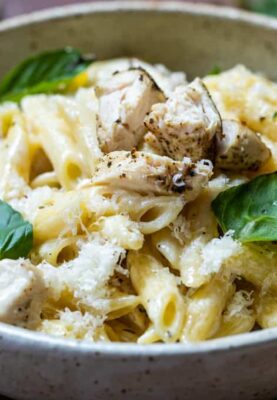 Chicken Alfredo Penne Pasta