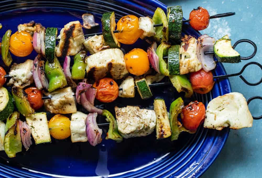 Grilled Halloumi Skewers