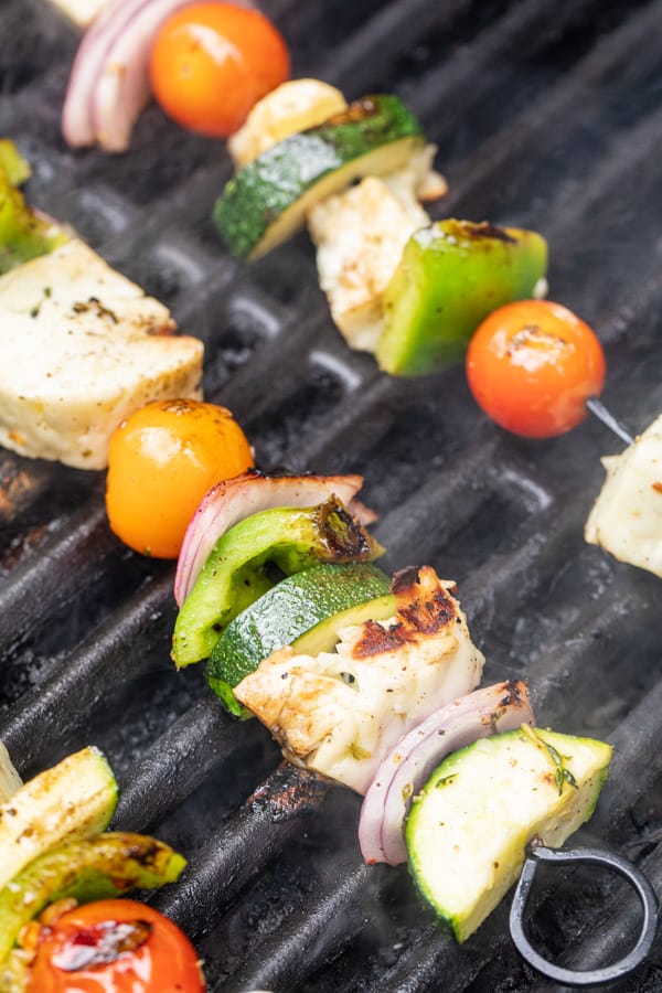 Halloumi Skewers on the Grill
