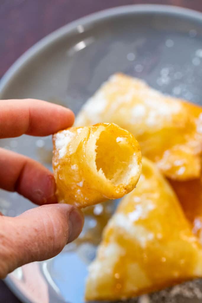 Puffed Sopapilla with honey