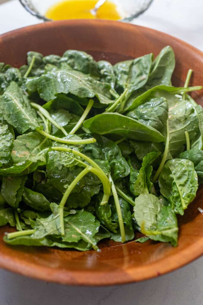 Greens for fall salad.