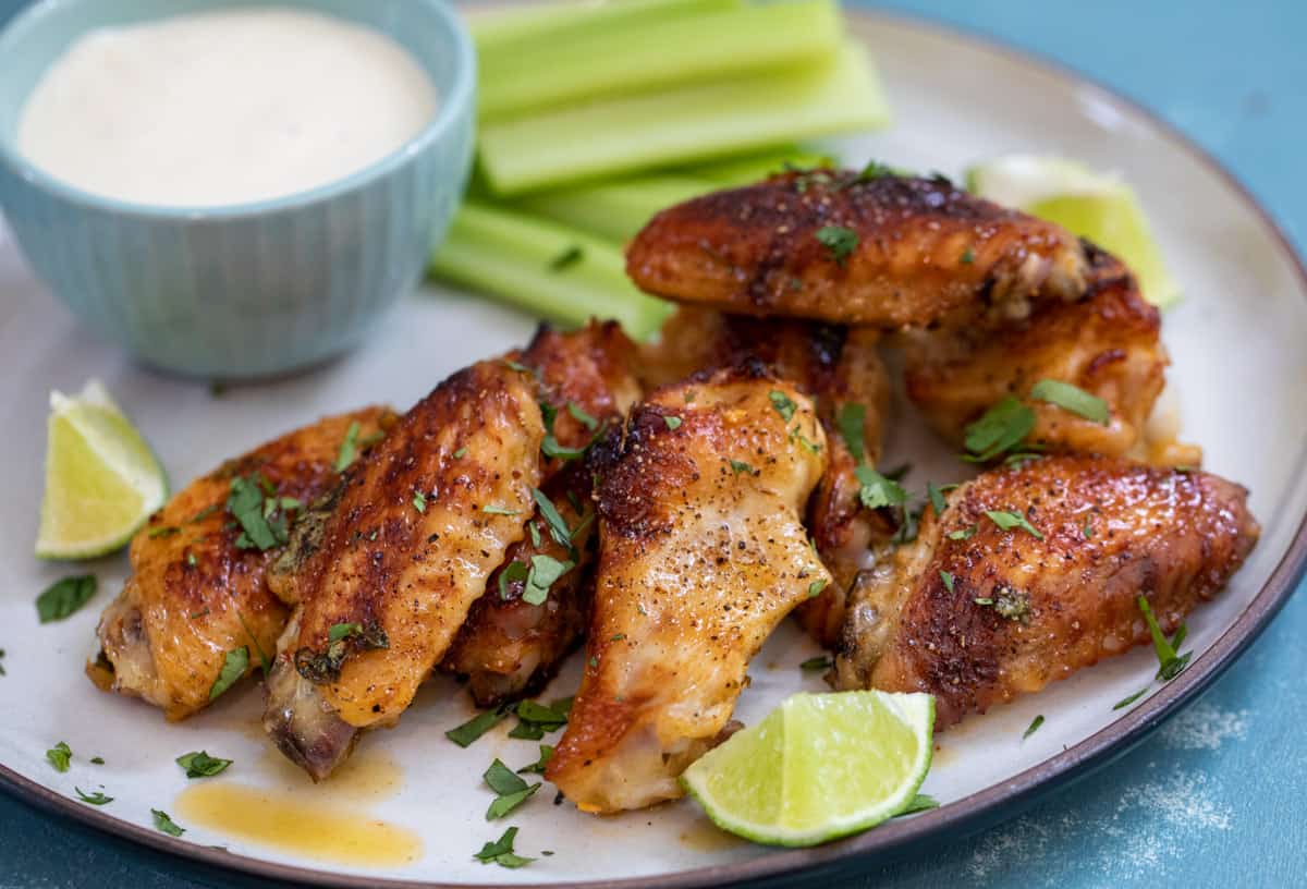 Tequila Lime Chicken Wings Baked and Air Fry Options Crunch Time