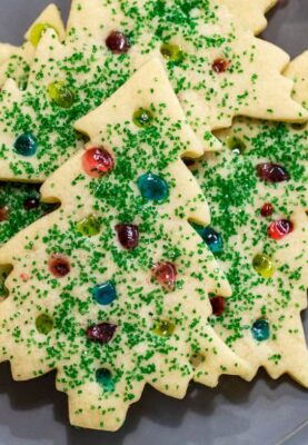 Stained Glass Christmas Tree Cookies