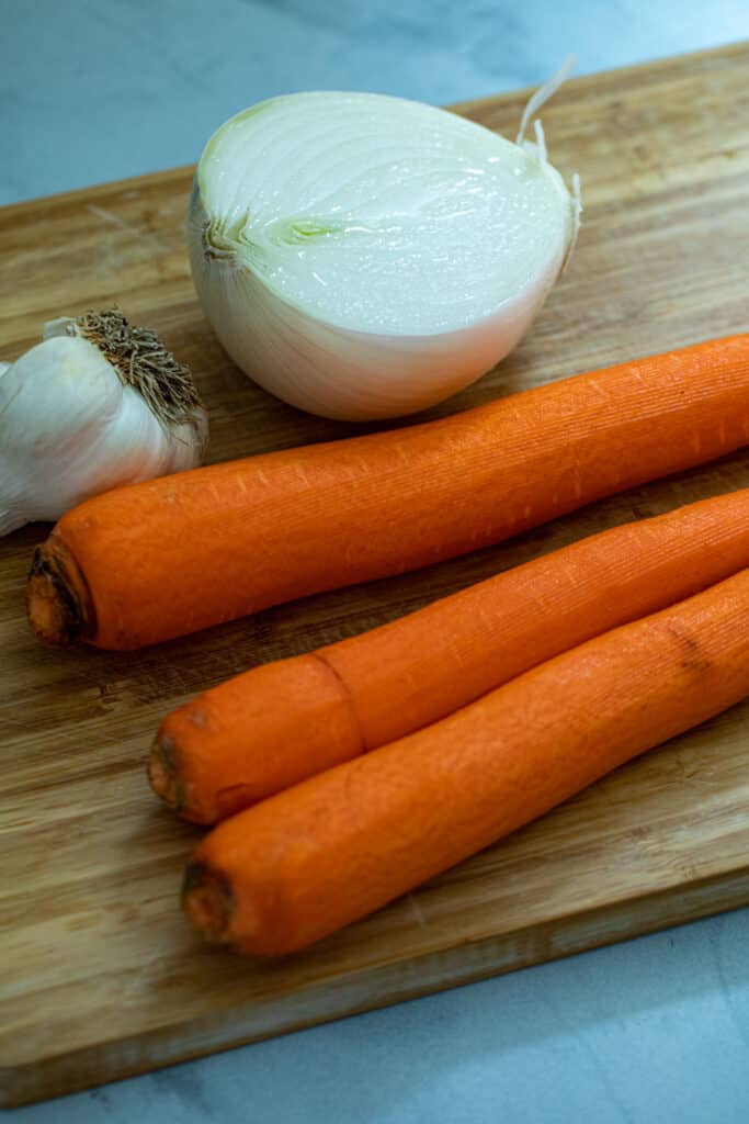 Carrot sauce basics.