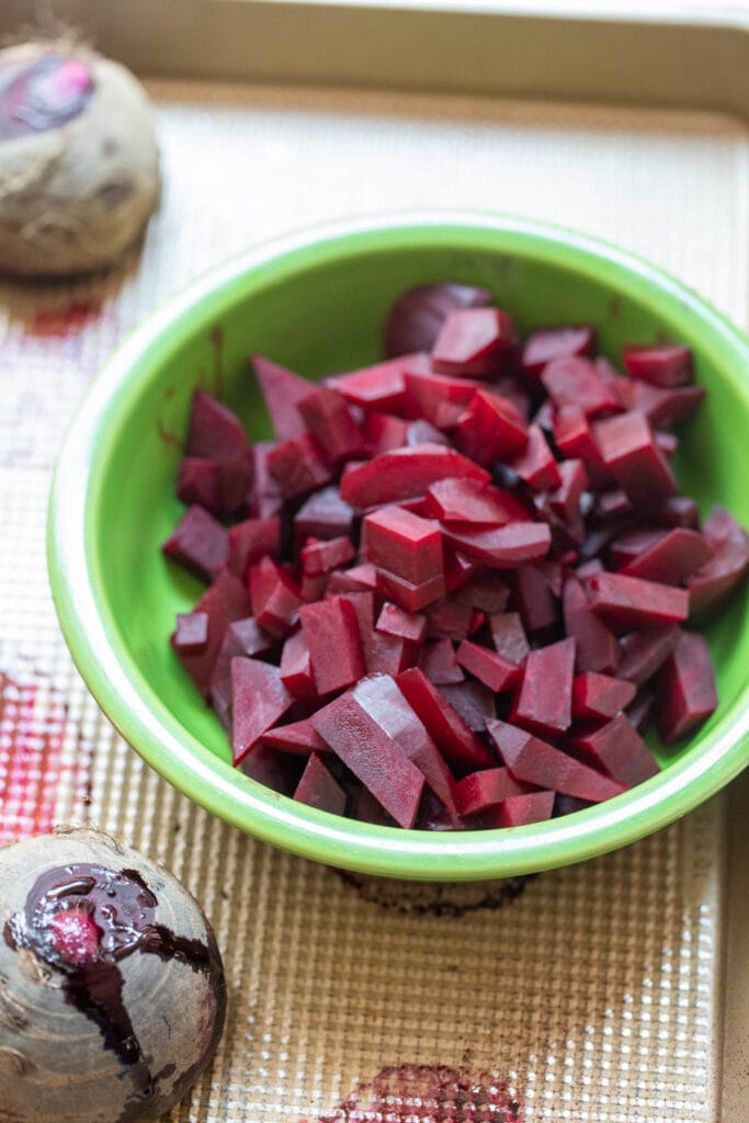Roasted beets for salad.