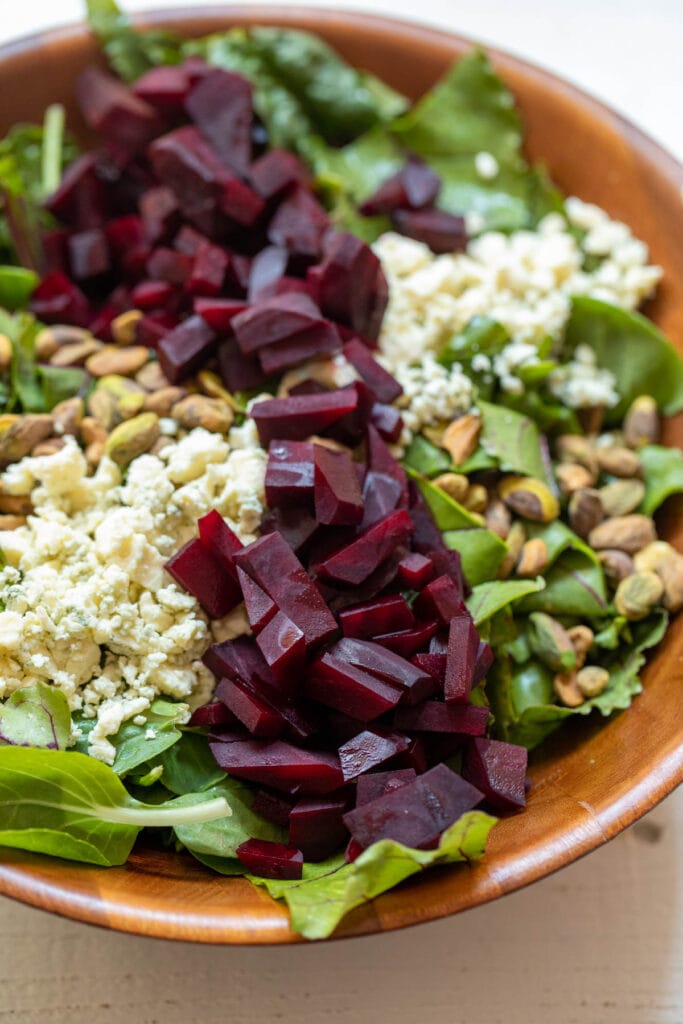 Roasted Beet Salad with Mint Dressing