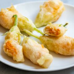 Tempura Fried Squash Blossoms