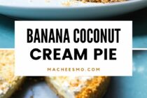 This epic banana coconut cream pie has layers of banana on a cookie crust. The filling is a rich coconut cream pudding and it's topped with toasted coconut!