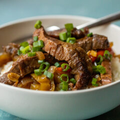 Slow Cooker Pepper Steak