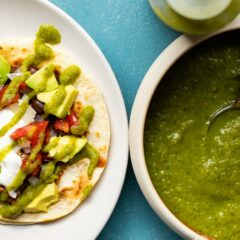 Green Taco Sauce or tacos.