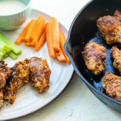 Cast Iron Chicken wings.