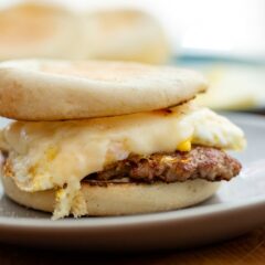 Smashed Breakfast Sandwich