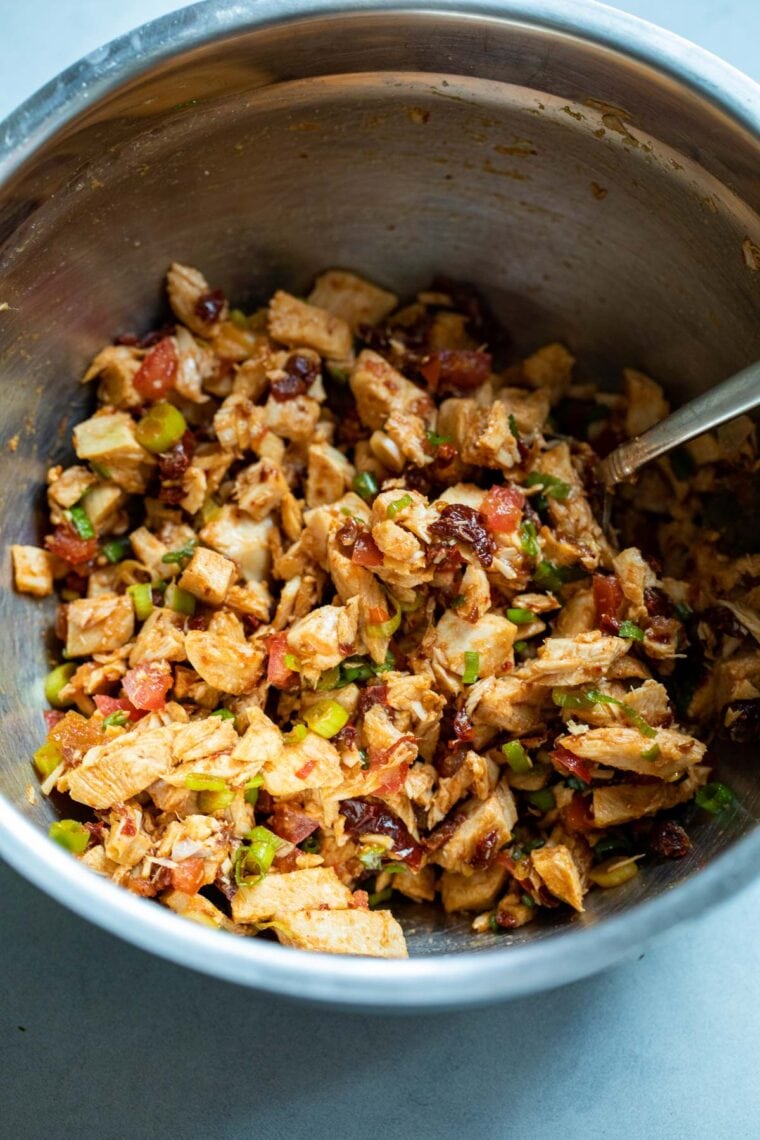 Chipotle turkey sandwich filling.