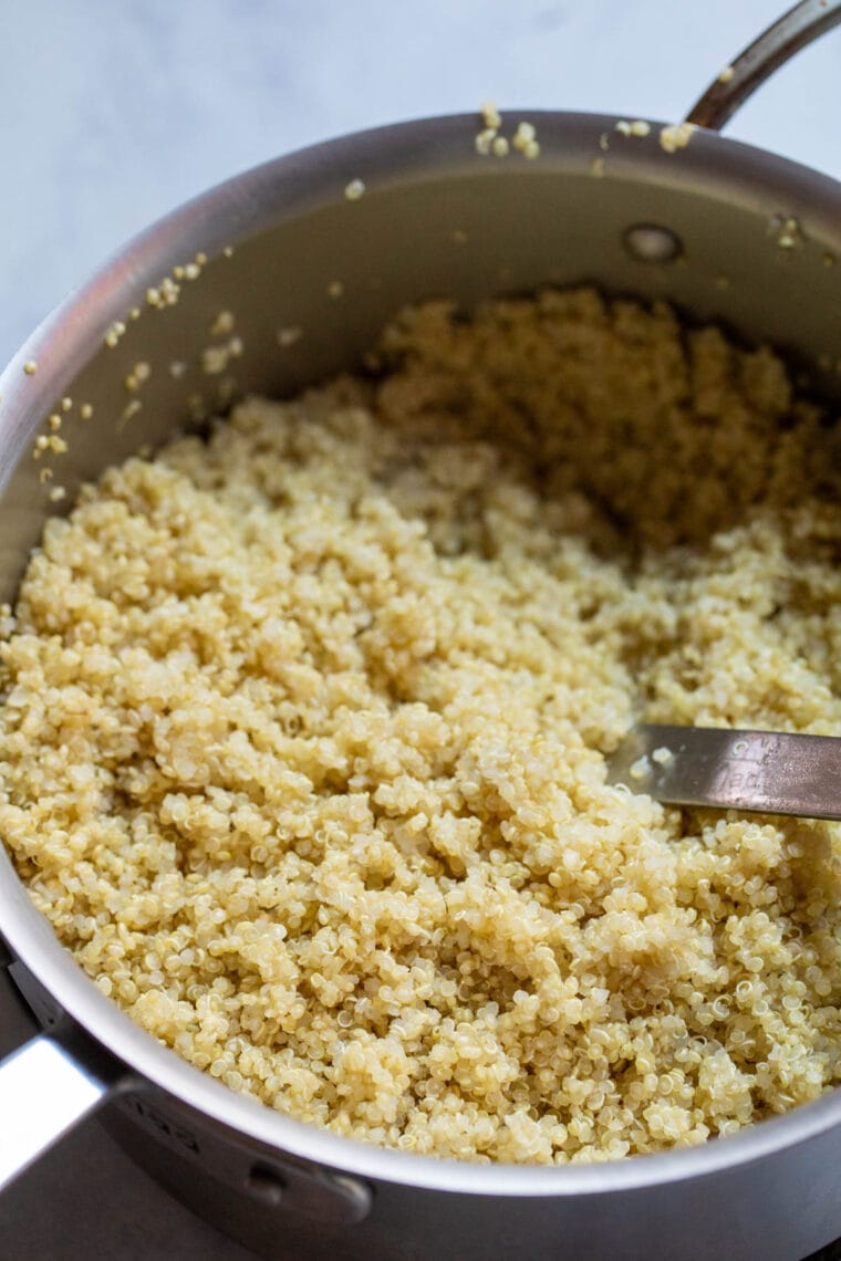 Fluffy, perfect quinoa in a pot.