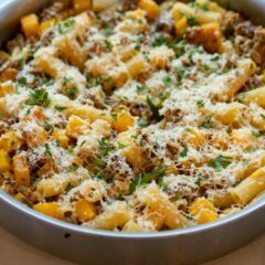 Squash and Sausage Pasta