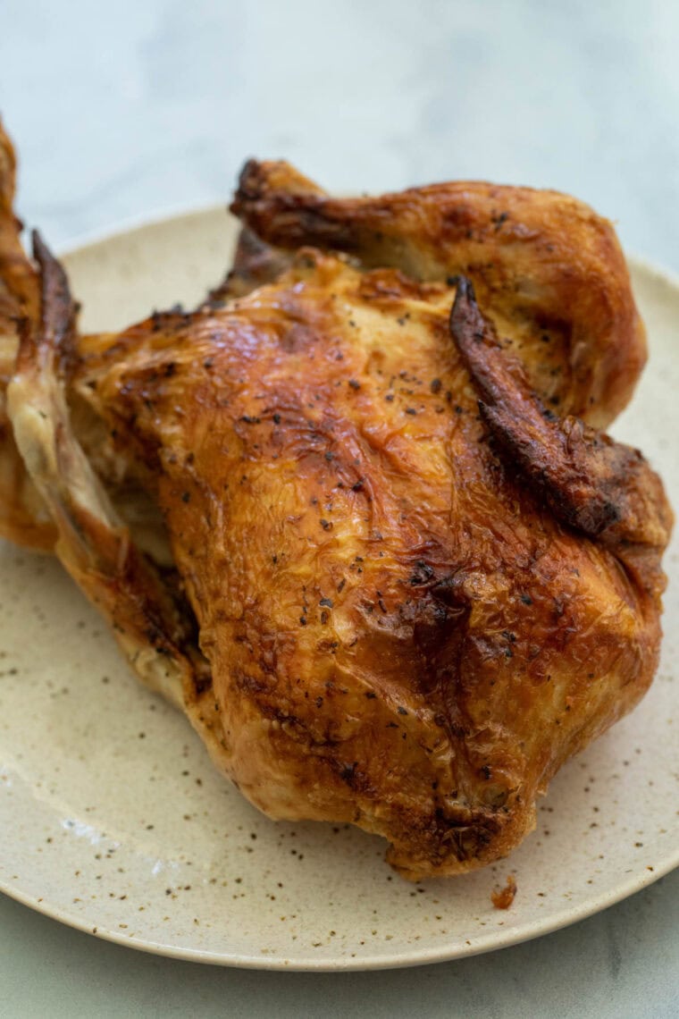 Seasoned rotisserie chicken.