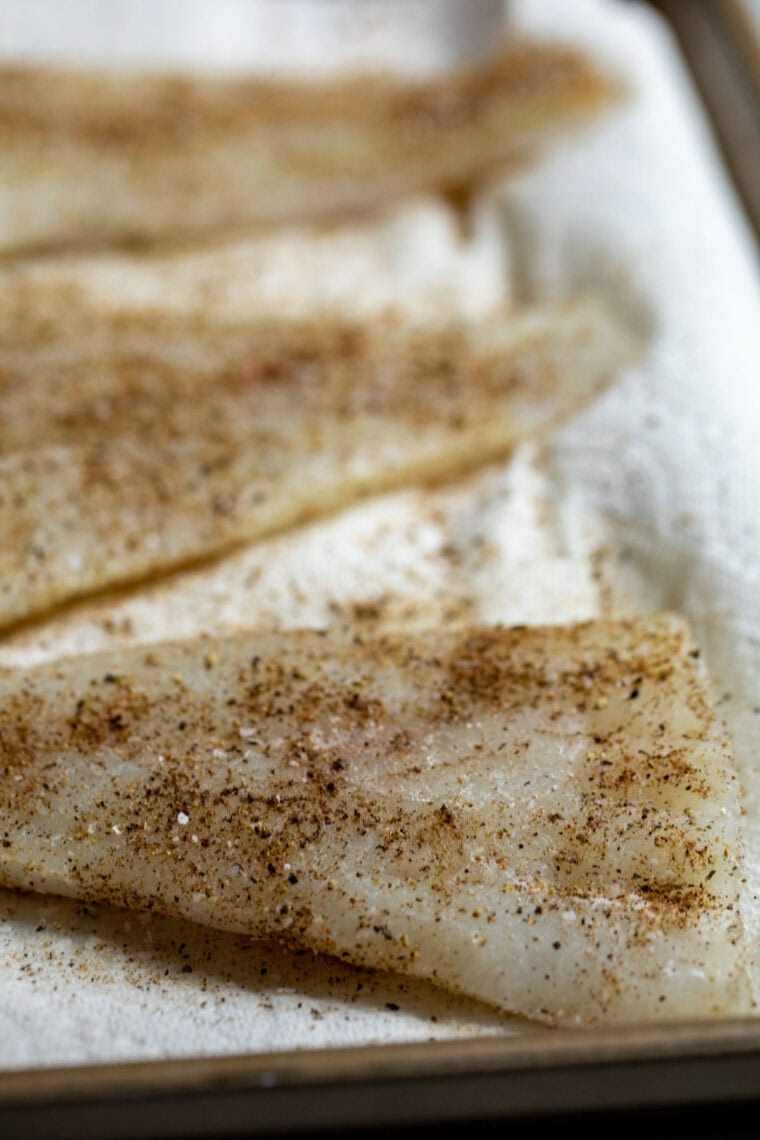 Seasoned cod.