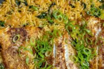 Cod with Orzo.