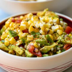 Corn and avocado salsa.
