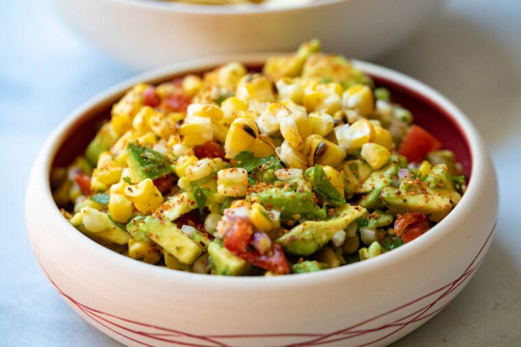 Corn and avocado salsa.