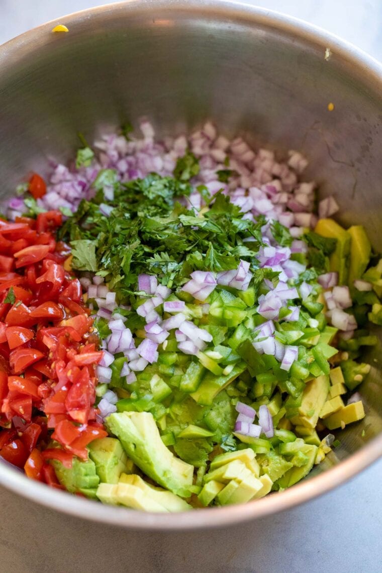 Ingredients for salsa.