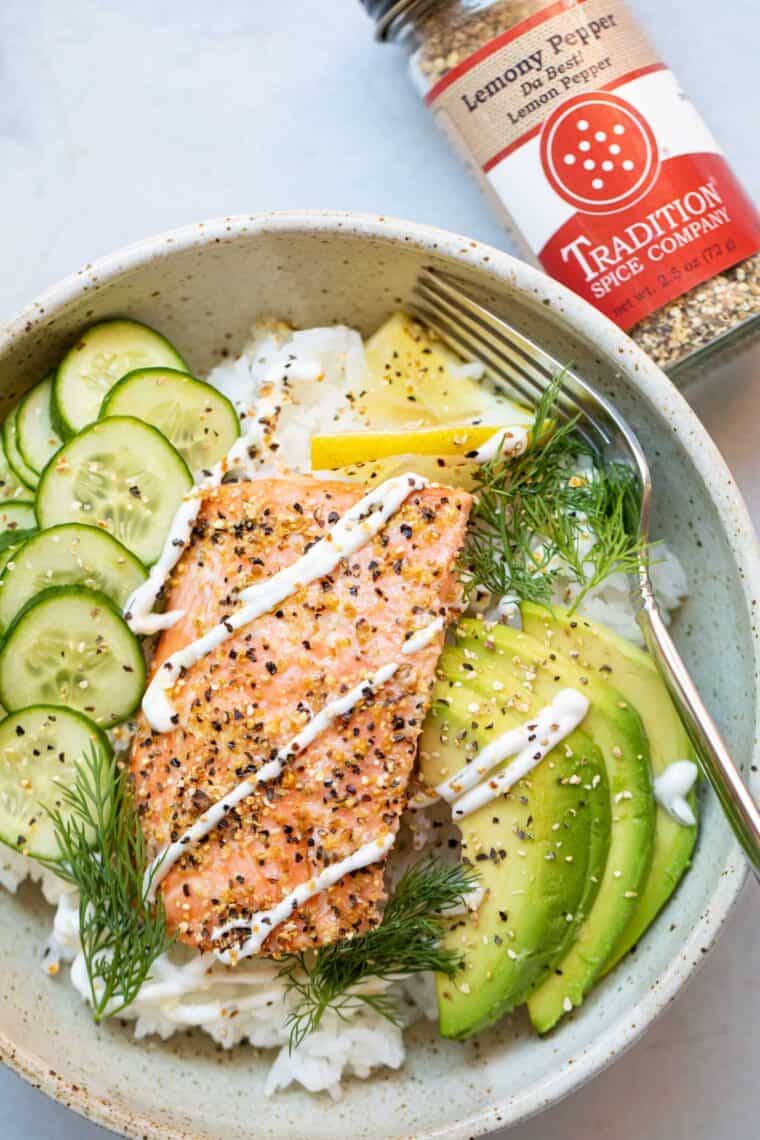 Salmon Rice Bowls
