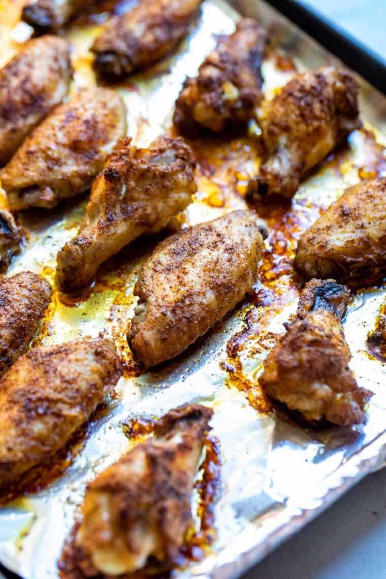 Chicken wings roasted.