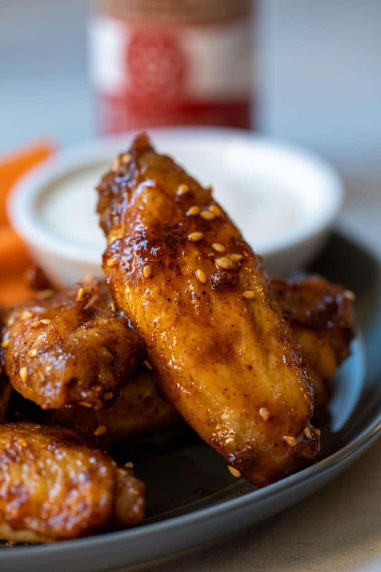 Harissa Chicken Wings with Honey Soy.